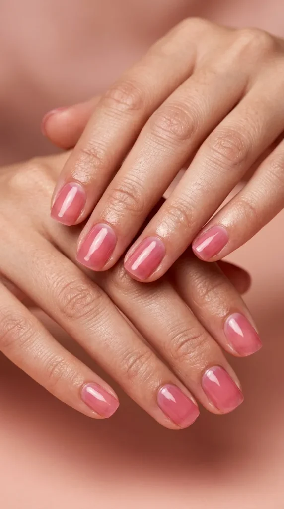 Jelly Pink Nails