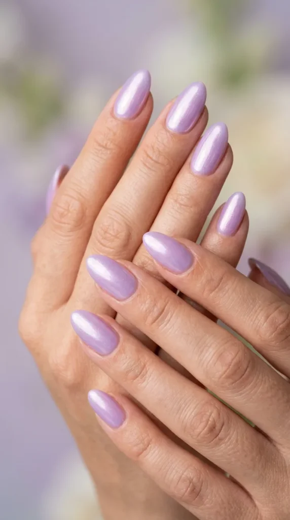 Lavender Glazed Donut Nails
