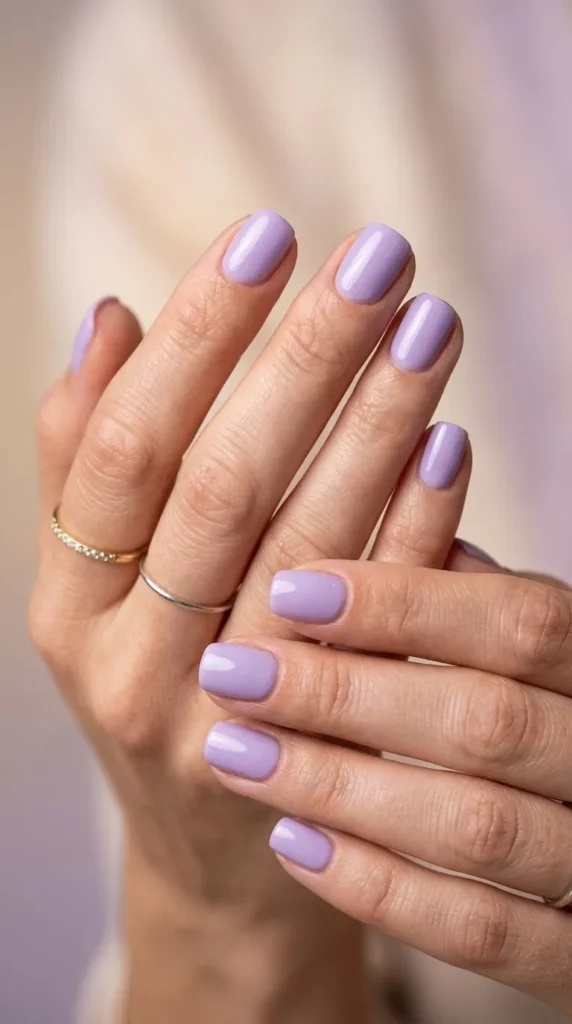 Lavender Ice Cream Nails