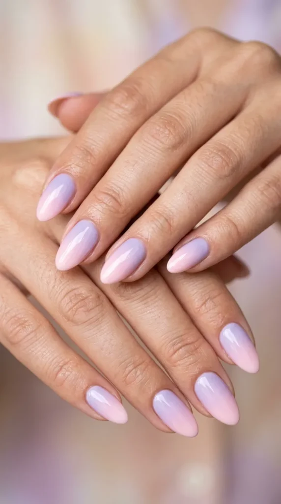 Lavender to soft pink pastel blend