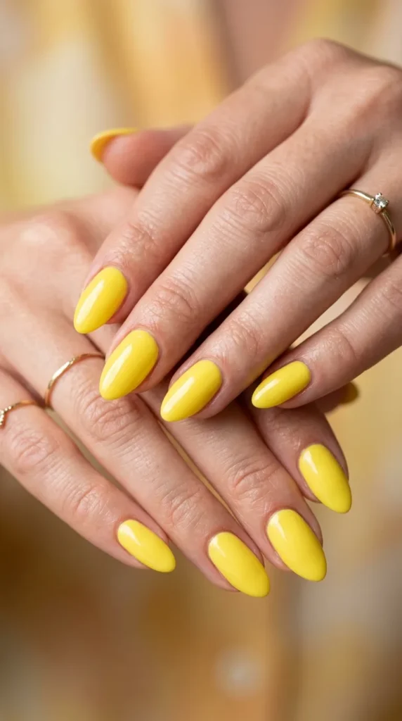 Lemon Drop Yellow Nails