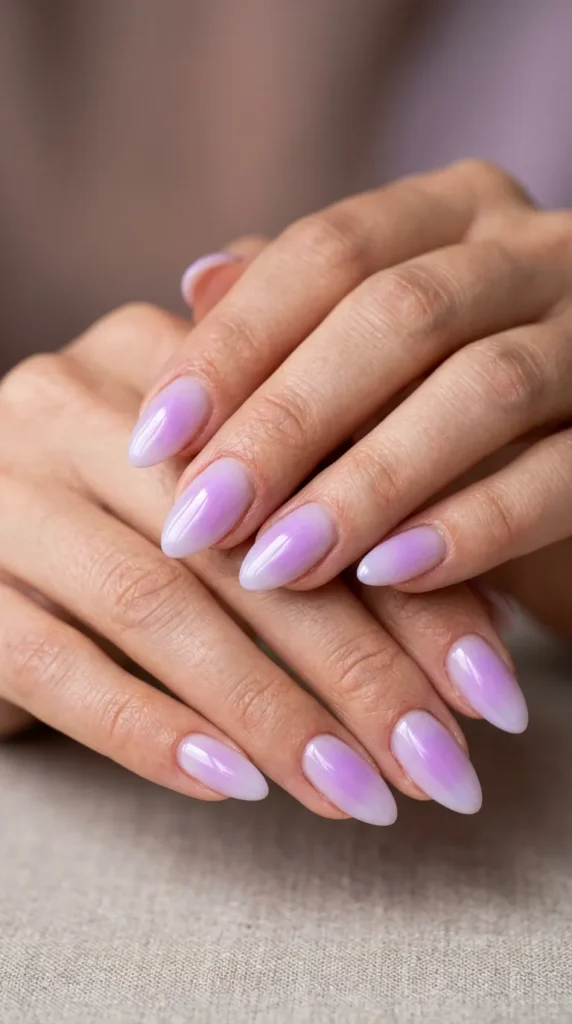 Lilac Aura Nails