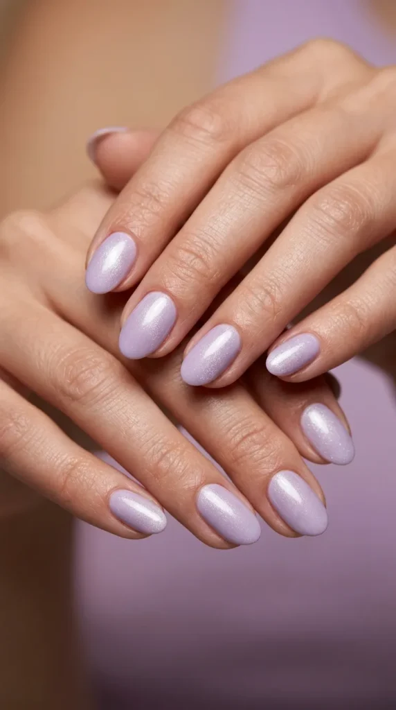 Lilac Pastel Nails