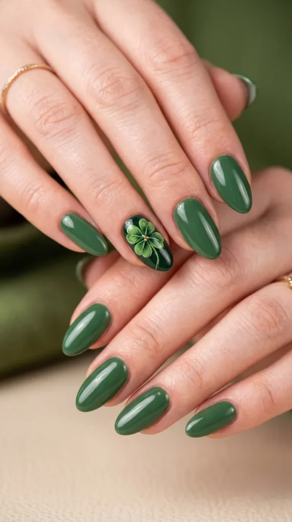 Lucky Clover Nails