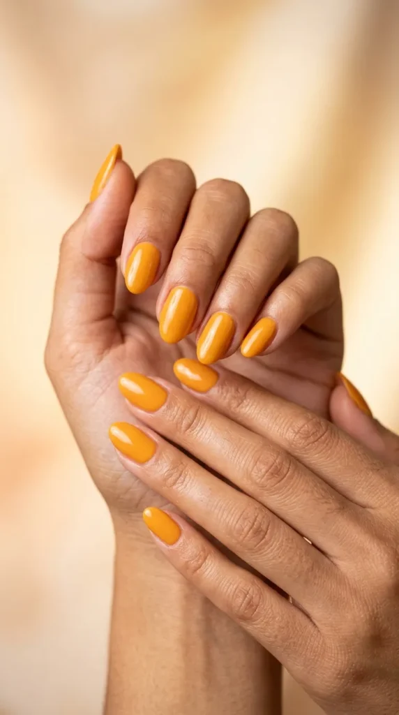 Mango Orange Nail Designs