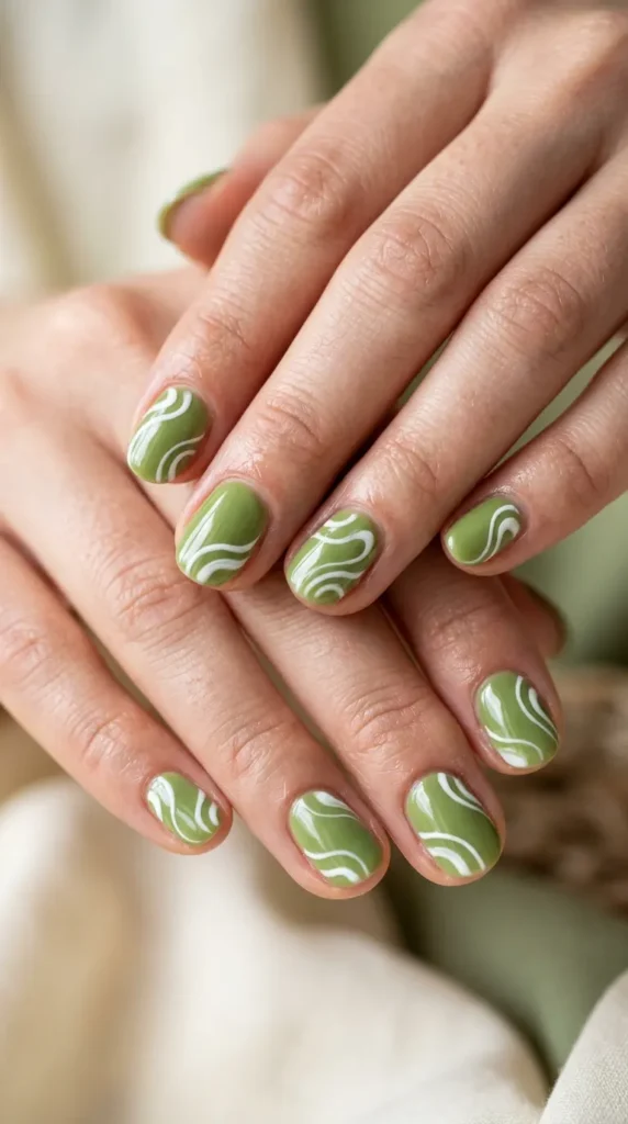 Matcha Latte Nails