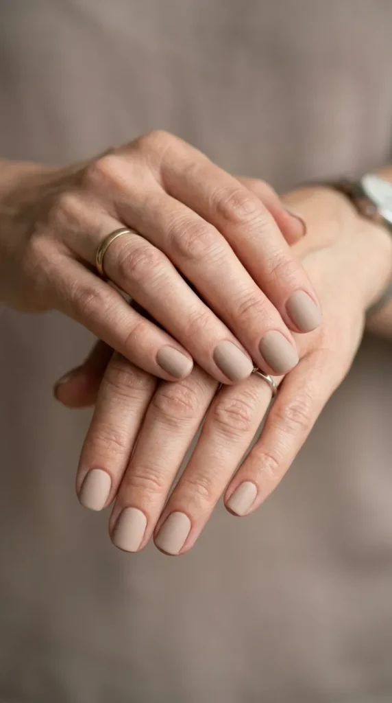 Matte Nude Nails