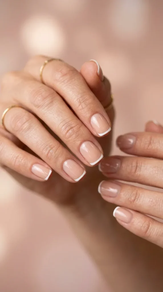 Micro French Tip Summer Nails
