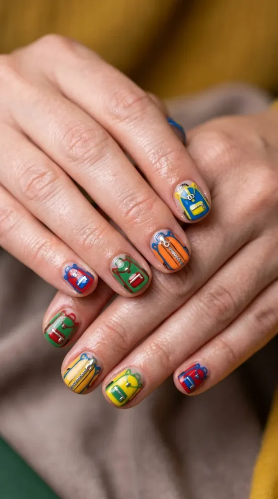 Mini Backpack Nail Art