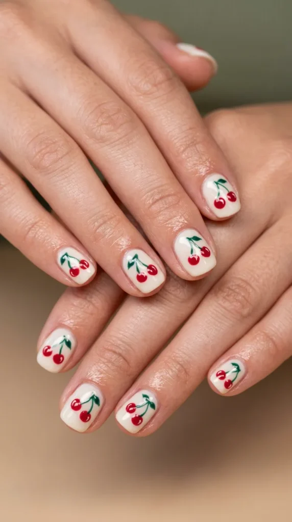 Mini Cherry Nails