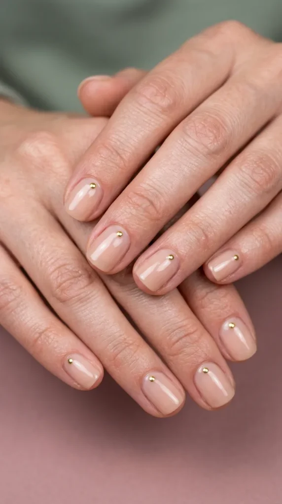 Minimal Dot Nail Design