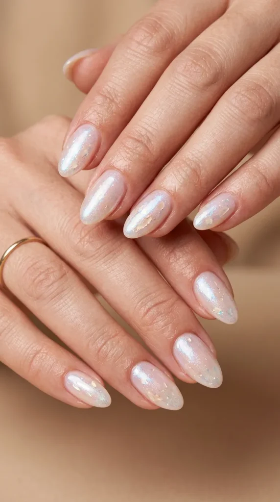 Minimal Seashell Nails