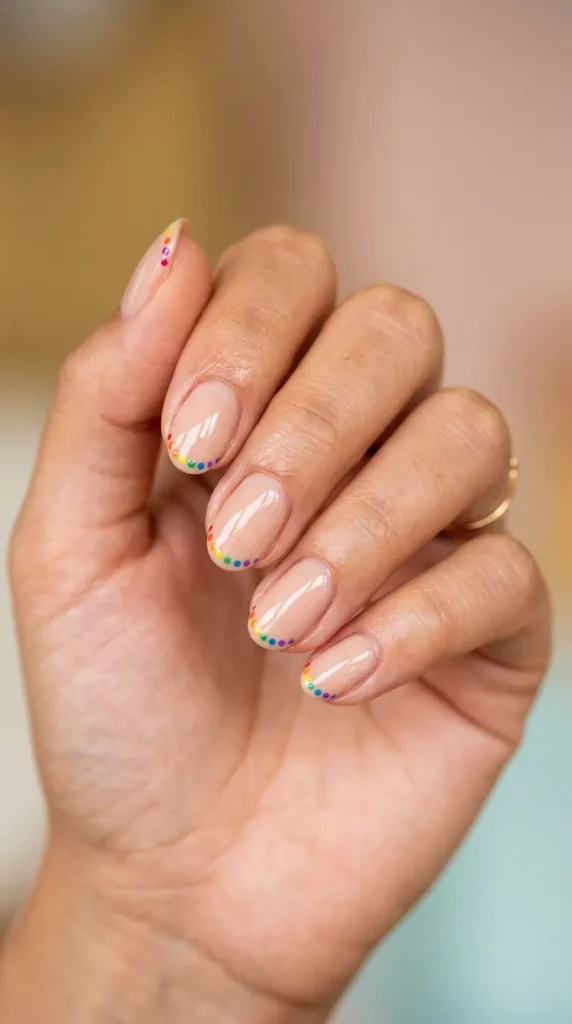 Minimalist Rainbow French Design