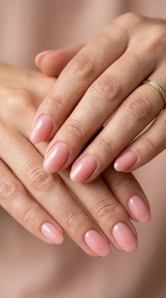 Natural Pink Builder Gel Nails