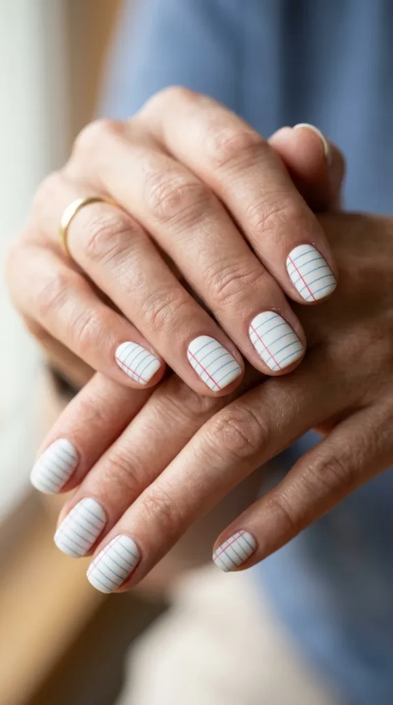 Notebook Paper Nails