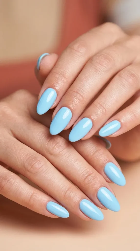 Ocean Breeze Blue Nails