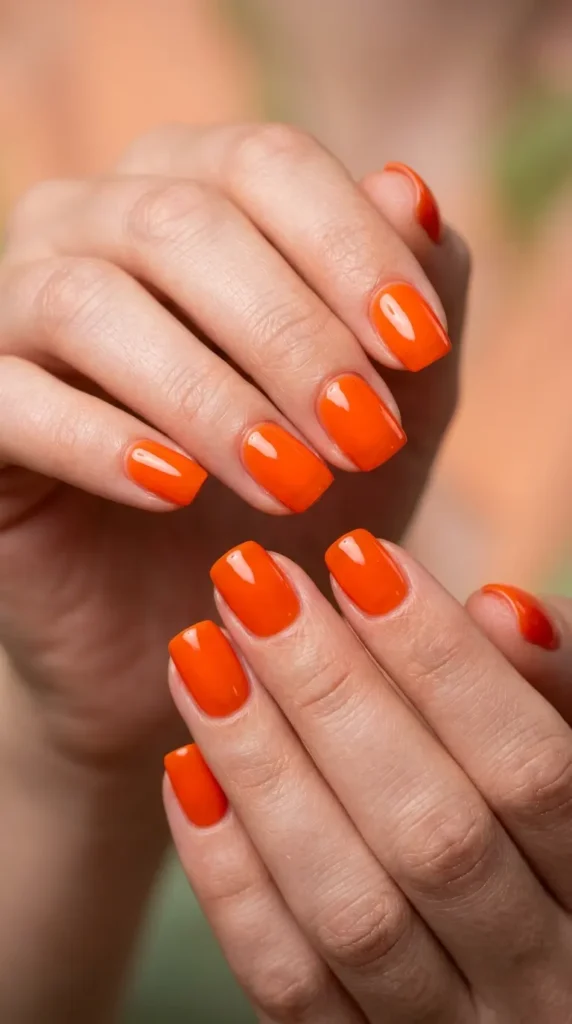 Orange Crush Summer Nails