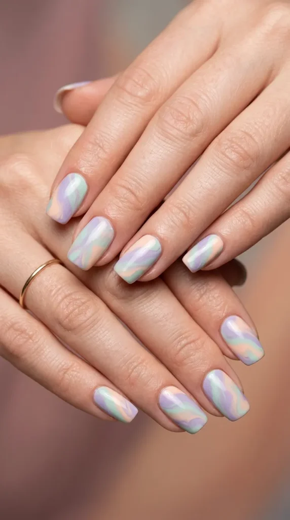 Pastel Beach Nails