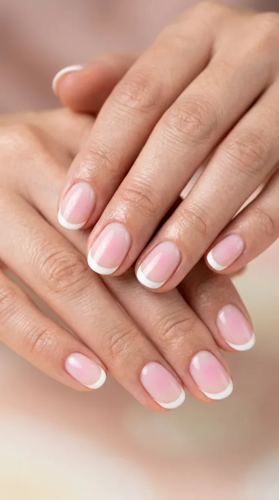 Pink Aura French Tips