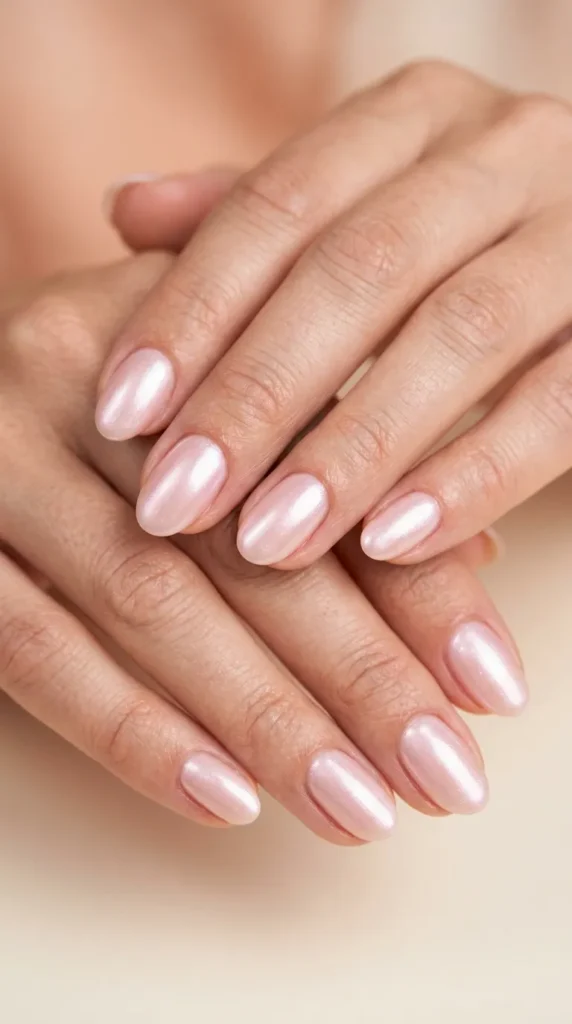 Pink Pearl Nails