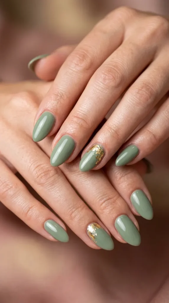 Sage Green Summer Nails