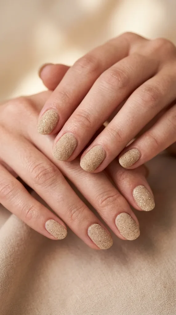 Sandy Shore Textured Nails