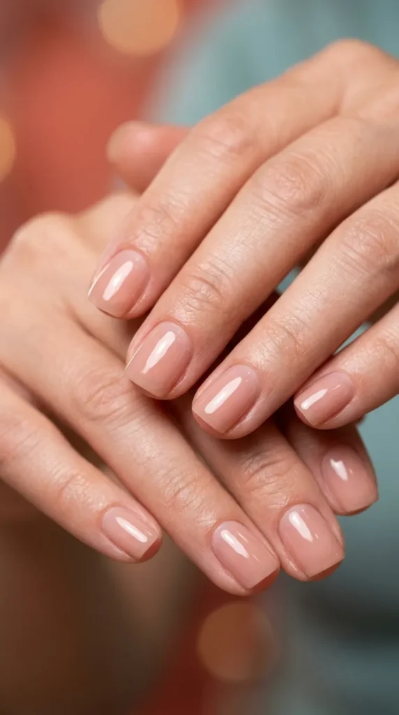 Short Lip Gloss Nails