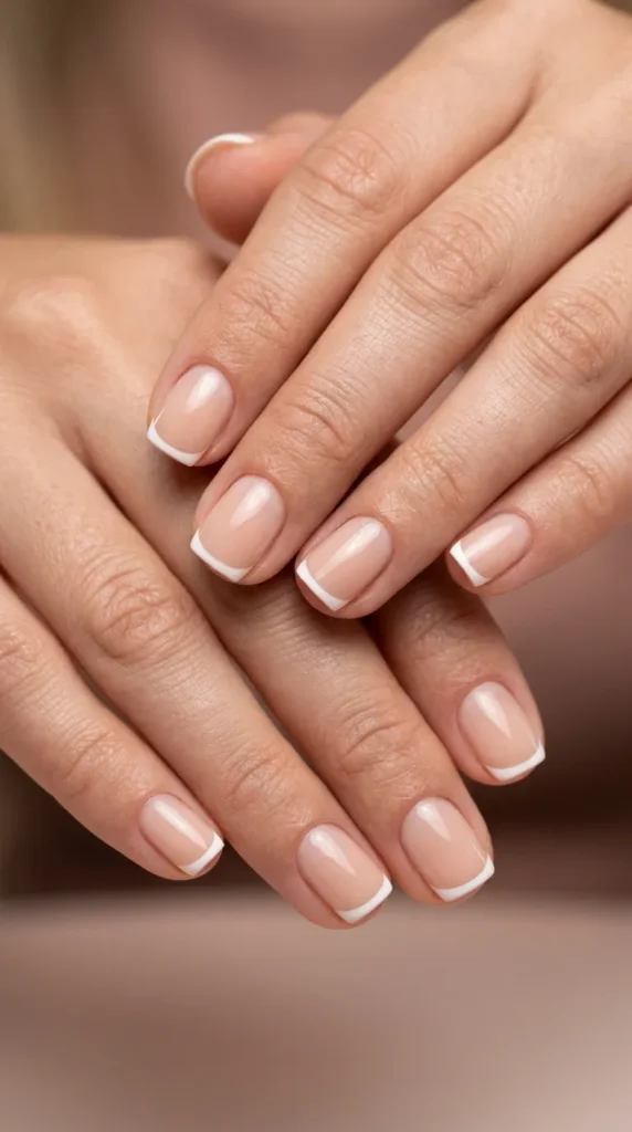 Short Square French Tips