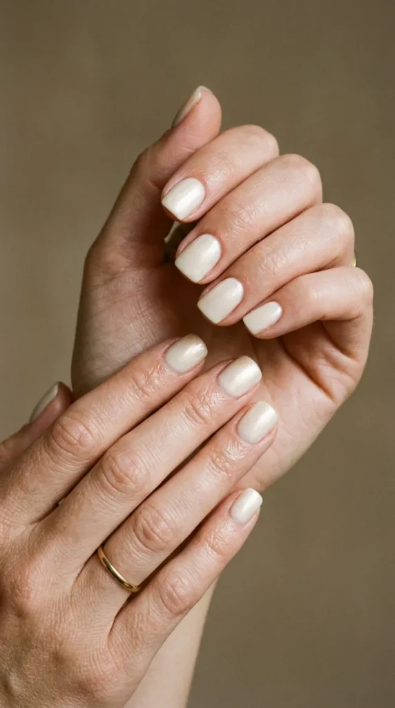 Short Vanilla Glazed Nails