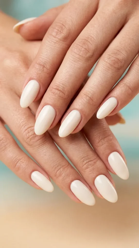 Simple Coconut Milk Nails