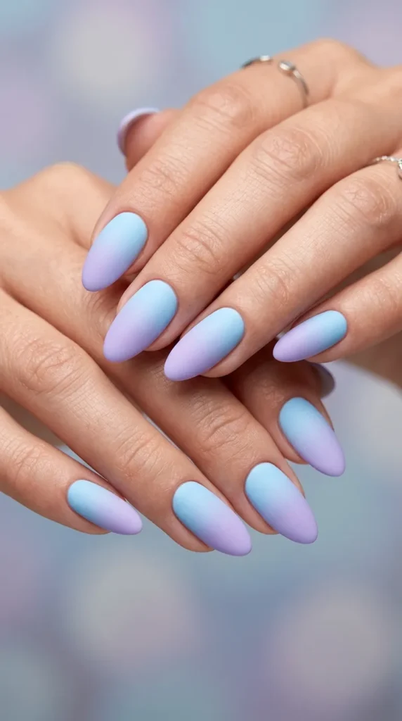 Sky blue to lavender dreamy blend