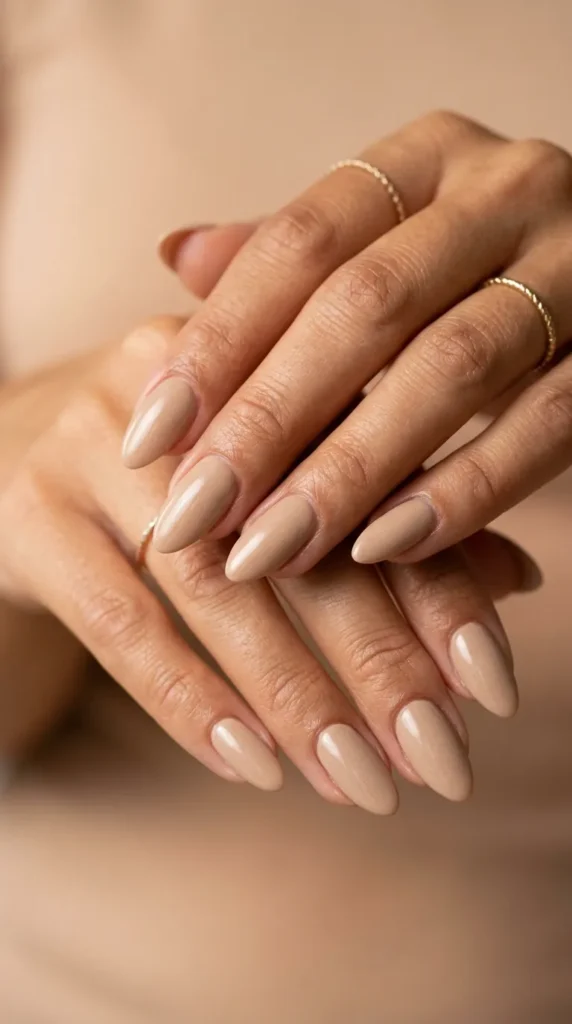 Soft Sand Colored Nails