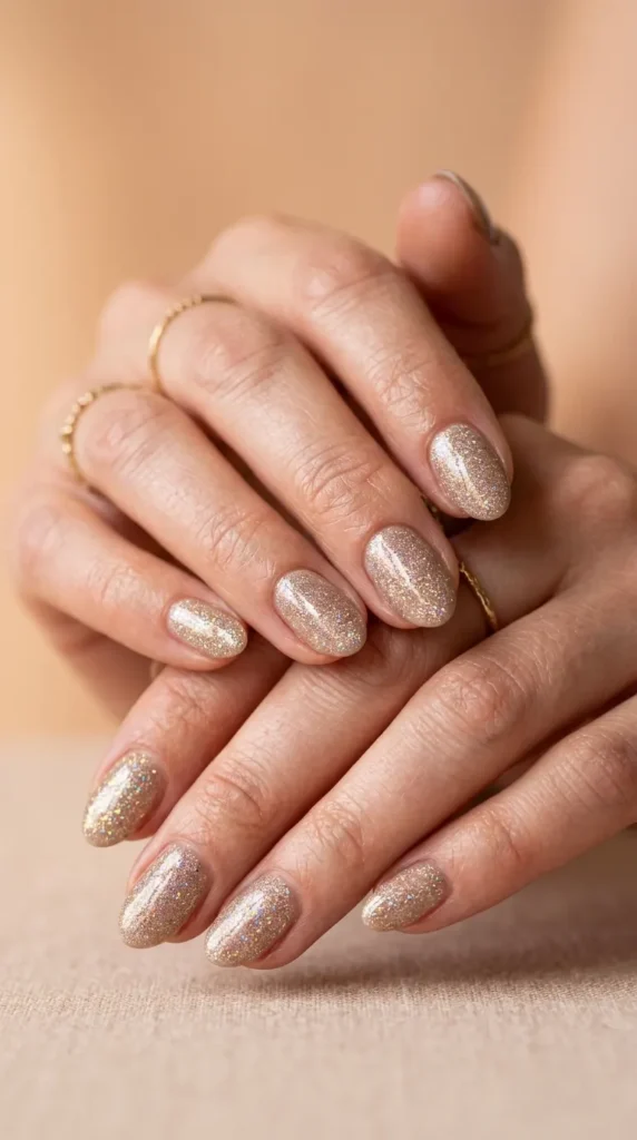 Sparkly Sand Dune Nails