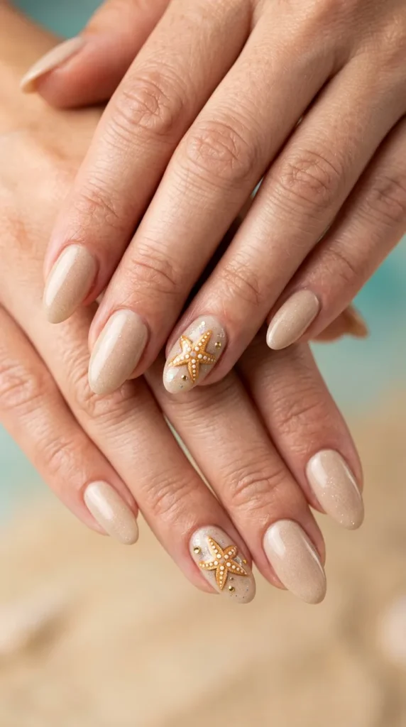 Starfish Accent Nails