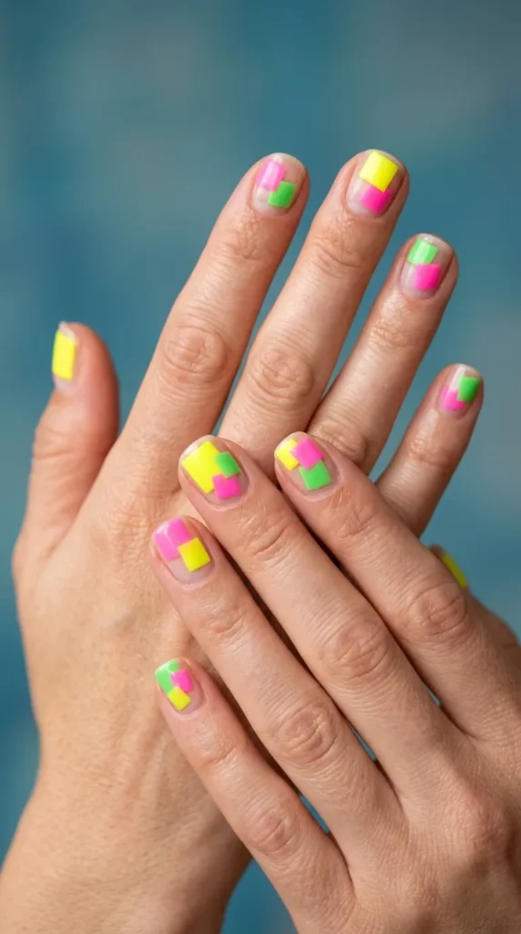 Sticky Notes Nail Art