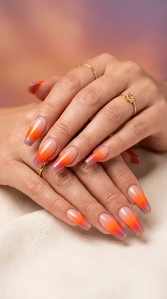 Sunset Rainbow French Design