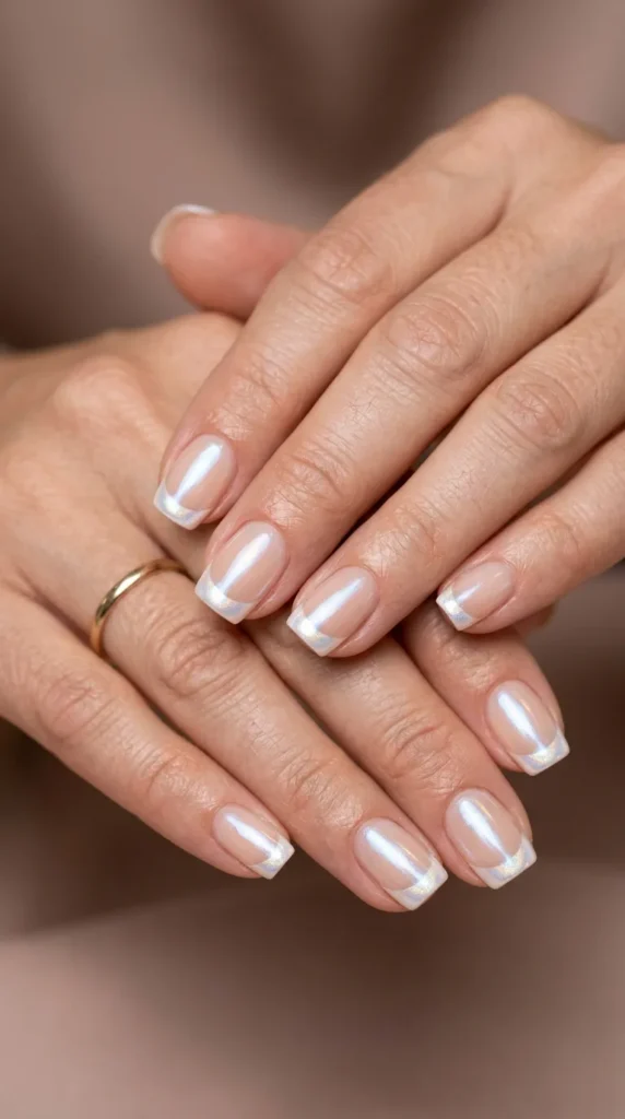 White Chrome French Tips