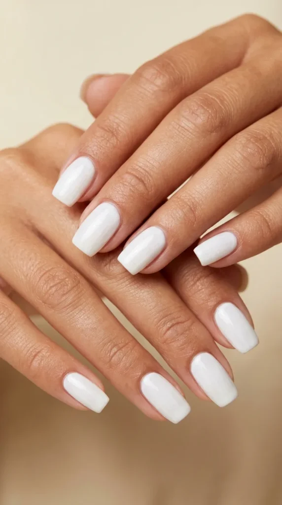 White Linen Inspired Nails
