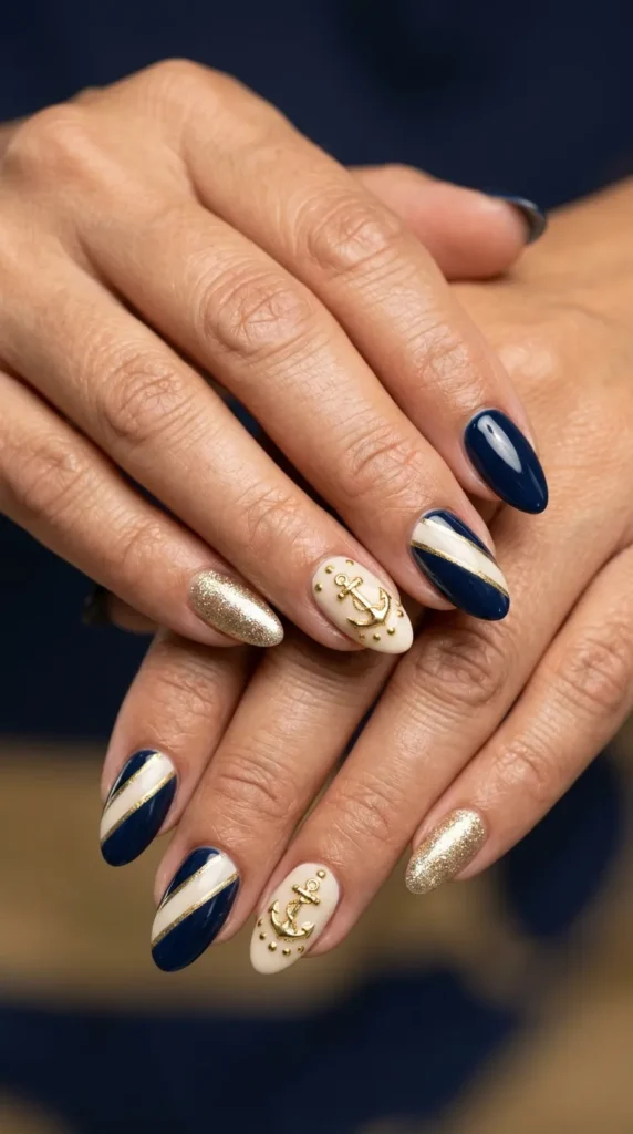 Yacht Club Inspired Nails
