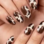Chocolate Brown Fall Nail Designs
