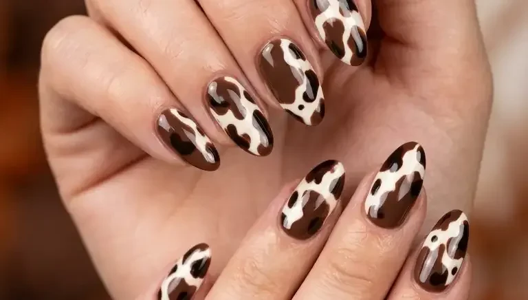 Chocolate Brown Fall Nail Designs