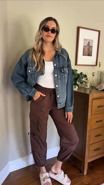 Crop Top and Cargo Pants
