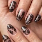 Floral Autumn Blooming Nail Designs