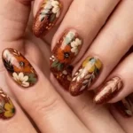 Floral Fall Nail Designs