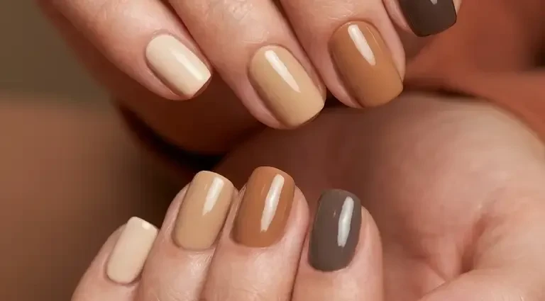 Simple Early Fall Nail Designs