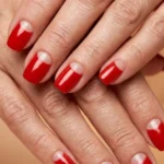 Simple Red Summer Nail Designs