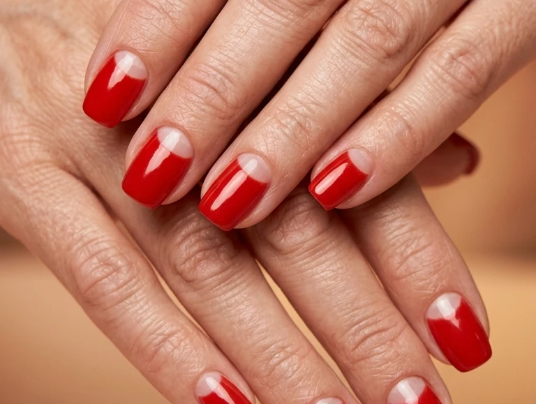 Simple Red Summer Nail Designs