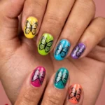 Summer Butterfly Nail Designs