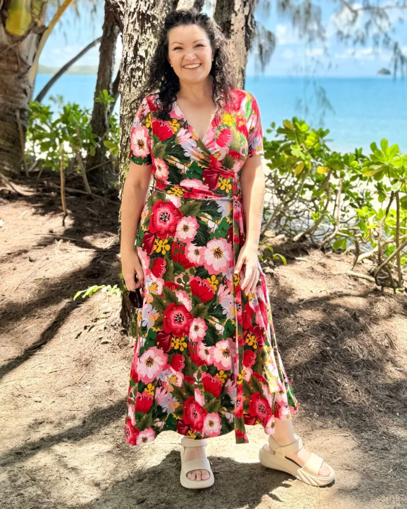 Wrap Dress in a Bold Print