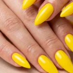 Yellow Simple Summer Nail Designs